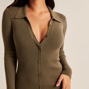 *SOLD* Abercrombie & Fitch Polo Midi Sweater Dress
